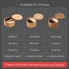 KITCHENDAO Acacia Wood Salt and Pepper Bowl Box, Built-in Spoon,