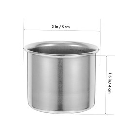 KICHOUSE Small Stainless Steel Measuring Cup Liquid Mixing Scoop for Travel and Laboratory Use Accurate Measurement with Scale Lightweight and Portable Design
