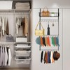 SelfTek Over the Door Hat Rack, Hat Storage Organizer for