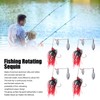 4pcs Fishing Rotating Sequin Aluminum Alloy Composite Beard Lures for