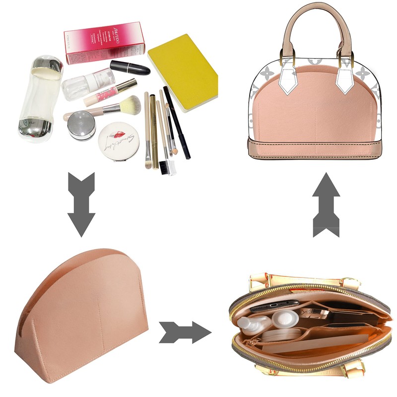 Soyizom Handbag organiser bag in bag for Alma BB PM.,