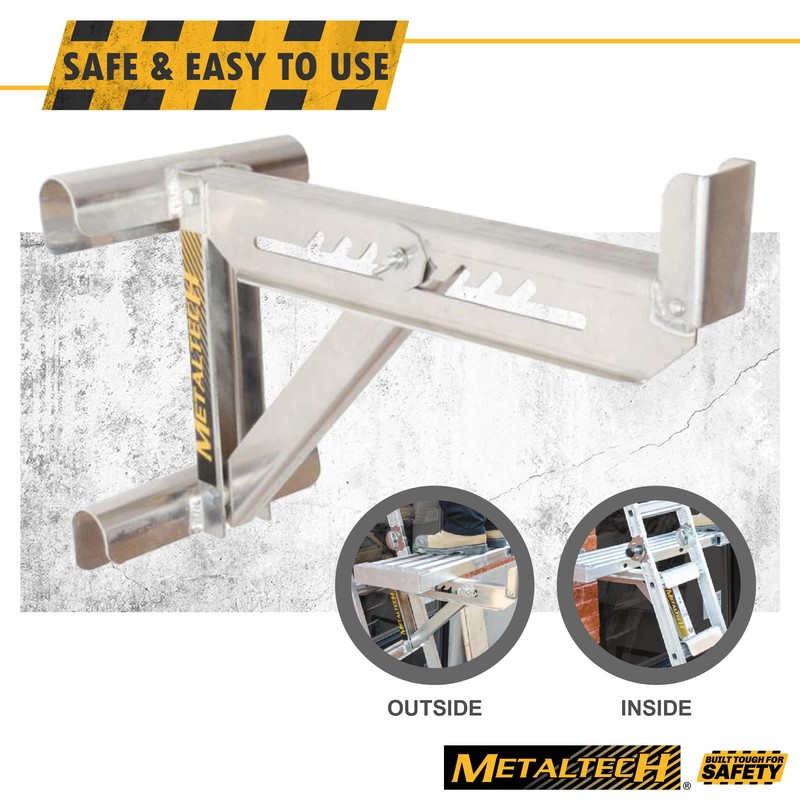 Metaltech 1 Unit 2-Rung Ladder Jack E-LJ20, Aluminum Jack for