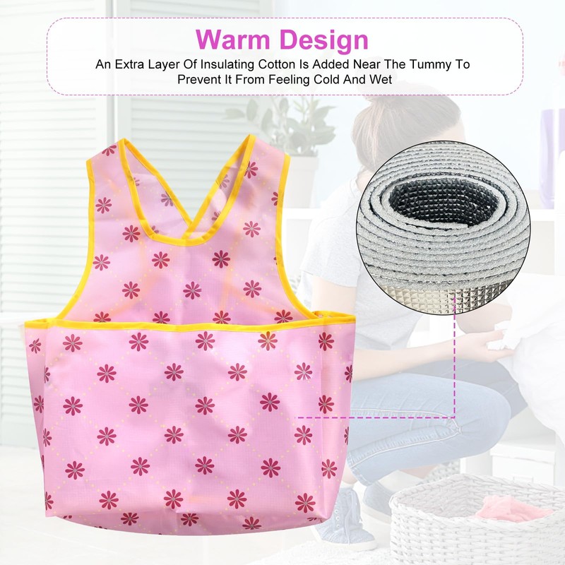 YGKYMVW Laundry Coat Large Pocket, Practical Thickening Apron, Drying Clothes,