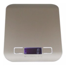 Control Expert Báscula Digital Cocina Inoxidable Pantalla Lcd 5kg/11 Lbs. Capacidad máxima 5 kg Color Plateado