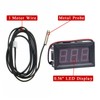 FBBULES Mini Digital Thermometer with Probe Temperature Monitoring for Fridge