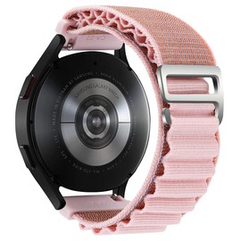 FYISWHO Breathable Nylon Ersatzarmband für Ticwatch E3 / E/GTH, 20mm Sport Armbänder Uhrenarmband, Armband für Coros Apex 42mm / Apex 2 / Pace 2 (Pink)