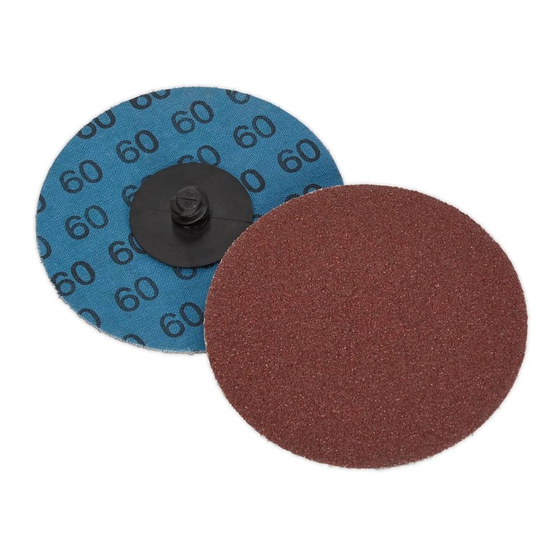 Sealey PTCQC7560 60Grit Ø75mm Quick Change Sanding Disc-Pack of 10,