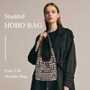 Studded Y2K Purses for Women Punk PU Leather Shoulder Hobo