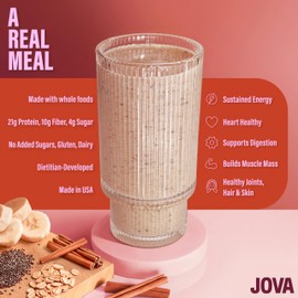 JOVA Smoothie Sampler Pack | Includes Mocha, Cinnamon & Vanilla Cream | 25g Protein | Gluten-Free, Non-GMO, No Added Sugar | Easy, Tasty & Healthy Shake Kit | 6-Pack