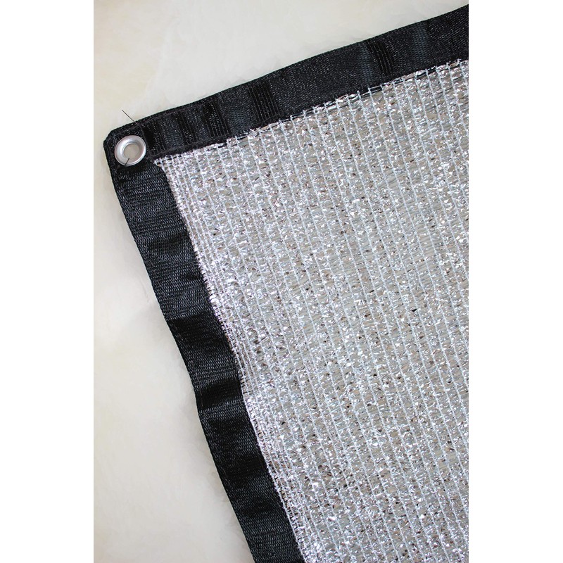 JEXUSUY 70% 10 ft x 20 ft Aluminet Shade Cloth