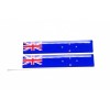 DIGIART INTERNATIONAL NEW ZEALAND FLAG 3D EPOXY CAR EMBLEM SET