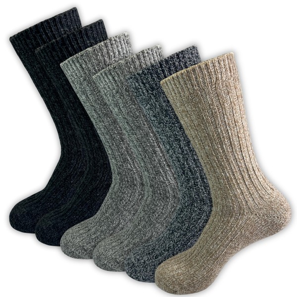 6 Pairs Alpaca Socks Wool Socks Men Women Norwegian Socks