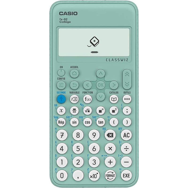 Casio fx-92 Collège including a WYNGS protective case in Red