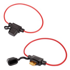 HUIQIAODS Inline Blade Fuse Holder Box 12V ATC/ATO 5A Fuses for Car Truck