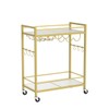 TUTOTAK Bar Cart, Serving Cart for Home, Drink Cart, Mobile