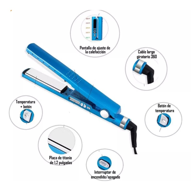 Buytiti Plancha Nano Titanium Profesional 450°