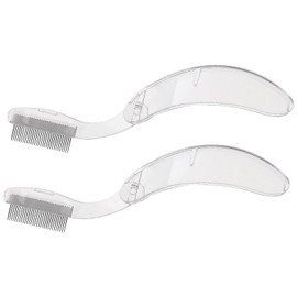 Beavorty 2Pcs foldable eyebrow comb lash separator lash tools for eyelash extensions eyelash mascara eyelash grooming brow eyelash comb separator eyelash separating brush lash brush