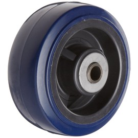 RWM Casters UPR-0520-08 5-Inch Diameter X 2-Inch Width Urethane On Polypropylene Wheels with Straight Roller Bearing, 750-Pounds Capacity