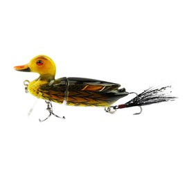 LIOOBO Fishing Lure Duck Artificial Hard 3D Bait Metal Base Fishing Bait Metal Bait Iron Head Fishing Tackle 7cm 10g