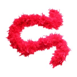 Cynthia's Feathers 100g Chandelle Feather Boa (Bright Red), 74" Long, 7-8" Wide