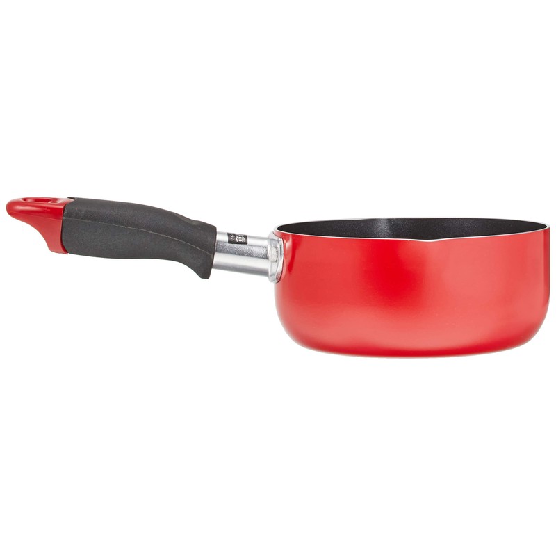 Pearl Metal Compact Non-stick Pot with Two Openings, 14 cm