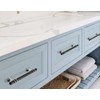 Taps2Traps Chrome & Black Kitchen Cabinet Cupboard Door Drawer Bar