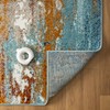 LUXE WEAVERS Beverly Collection 9131 Modern Multi 8x10 Coastal Abstract