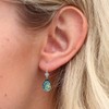 Joseph Brothers Teardrop Abalone Shell Four Leaf Clover Earrings for