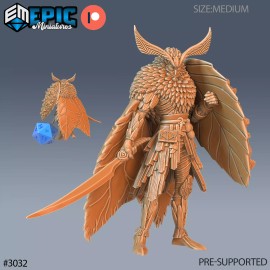 Epic Miniatures Moth Warrior A | Epic Miniatures | RPG D&D Pathfinder Wargaming