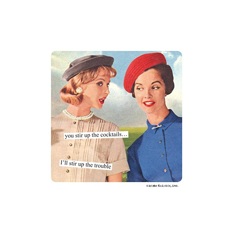 Anne Taintor Square Refrigerator Magnet Strong Funny Fridge Magnets for