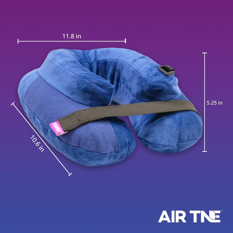 Cabeau Air TNE Inflatable Travel Neck Pillow Lightweight Inflatable Core,