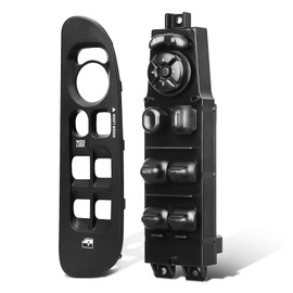 JALIAMTE 56049805AB Master Driver Side Power Window Switch and Black Panel Bezel Compatible with 2002-2009 Dodge Ram 1500 2500 3500, Fit for 2001-2004 Dodge Dakota/Durango, Replaces OE# 5HZ71XDVAE
