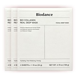 Biodance Bio Collagen Real Deep Mask 1.19g x 4 sheets x 3 boxes / 바이오 콜라겐 리얼 딥 마스크 1.19g x 4매입 x 3박스