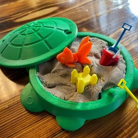 Miniature turtle sandbox fidget  stress relief toy set - Size: Large Turtle, Color: Blue