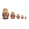 Semenov Matryoshka 5 Piece Headband "Berry" (Made in Russia) (SILVER)