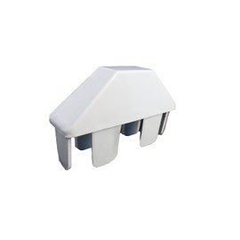 Vinyl Picket Cap Dog Ear 7/8" X 3" White (5 Pack)