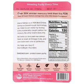 Safe Catch - Premium Skinless & Boneless Wild Alaska Pink Salmon Pouch - 3 oz.