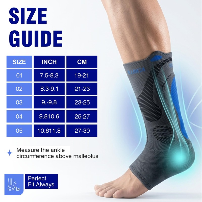 Silistab Achillo Ankle Brace Size 1 19-21 cm