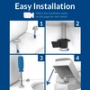 Bemis 7300SLEC Slow Close Toilet Seat, Easy Clean Hinges and
