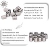10 Pieces Threaded Insert Reducing Nut M8 to M10 Stainless