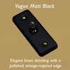 Varilight Single Light Switch 2-Way - Architrave Matt Black With