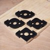 HERMIT TOOLS Pack of 4 Radius Jig Router Templates Corner