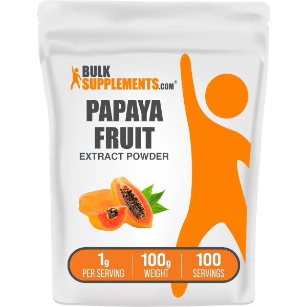 Bulk Supplements Extract0 De Papaya Apoyo Digestivo 100 Grms Papaya