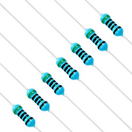 Chanzon 100pcs 1/4W (0.25W) 510 Ω ohm Metal Film Fixed Resistor 0.01 ±1% Tolerance 510R MF Through Hole Resistors Rohs Certificated