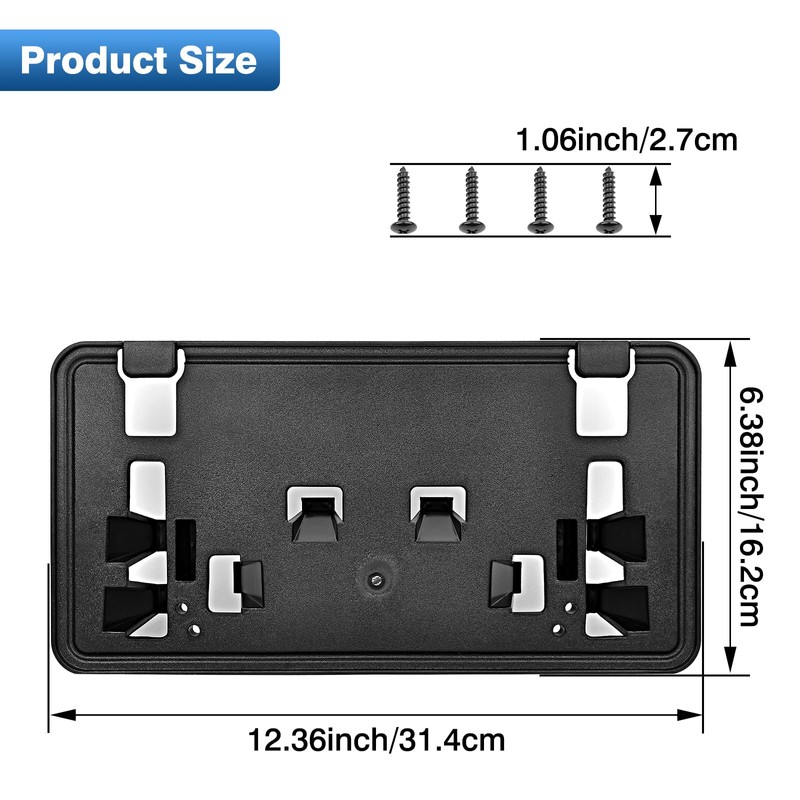 TOP-MAX License Plate Frame Compatible with 2021-2023 Ford F150 2.7L