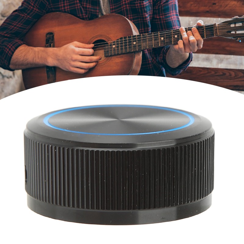Guitar Knob Aluminum Black Plate Blue Line Professional 1/4in Axes