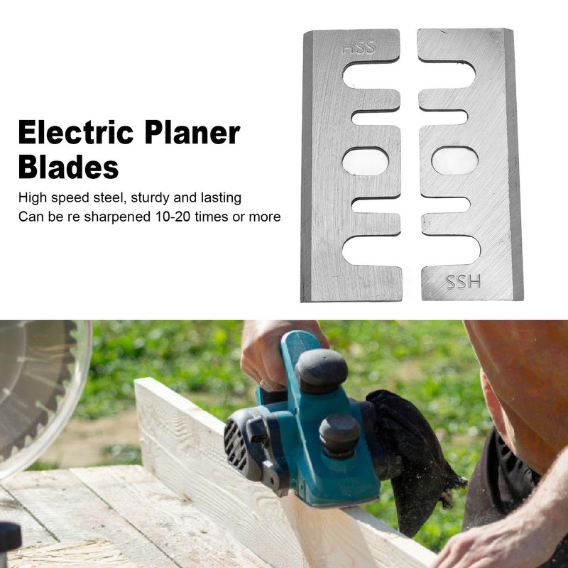 2Pcs Electric Planer Blades Carbide Planer Blades Replacement for P20ST