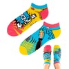 TODO Colours Motif Sneaker Socks Blitz Explosion Low Funny Bomb