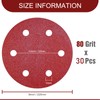 9 Inch Sanding Disc 80 Grit Hook and Loop Sandpaper