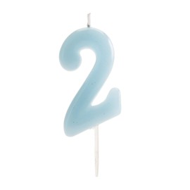 Dekora, Velas Cumpleaños Números Comic Azul, Vela Número 2